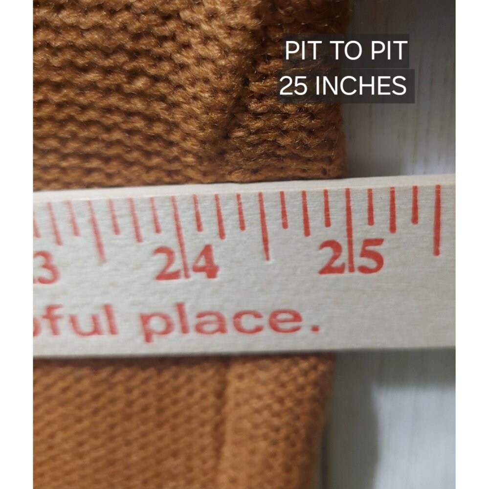 NWT Umgee Womens Camel Fringe Open Front Cardigan Sweater~Boho~MEDIUM - Picture 10 of 10